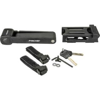 Antivol pliant Fischer 85852 noir 85 cm fermeture à clé, compact et robuste