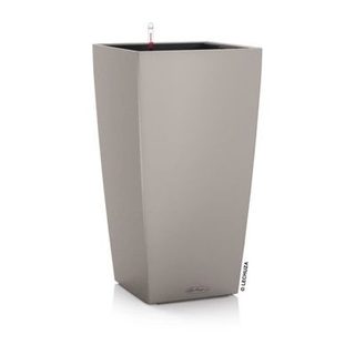 Pot de fleur LECHUZA Cubico Color 40 - kit complet, brun sable