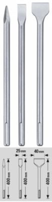 KWB by Einhell Lot de 3 burins pour marteau piqueur