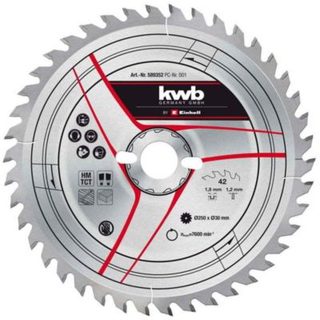 KWB by Einhell Lame de scie TCT fine pour scies à onglet et tables de sciage - 250 mm - 42 dents