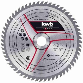 KWB by Einhell Lame pour scie sur table diamètre 254 mm, 40 dents