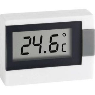 Thermomètre intérieur compact TFA Dostmann 30.2017.02 SB - blanc, gris, noir