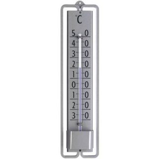 Thermomètre intérieur/extérieur Novelli TFA Dostmann 12.2001.54 métal laqué gris 195 x 48 x 16 mm