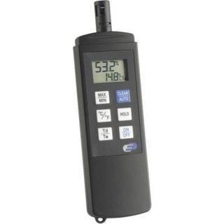 Thermo-hygromètre Dewpoint Pro noir, radiopiloté, affichage Max/Min