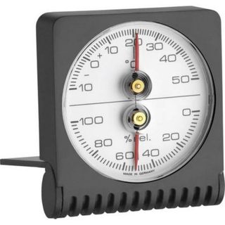 Thermo-hygromètre pliable TFA Dostmann 7601 noir - surveillance température et humidité intérieure
