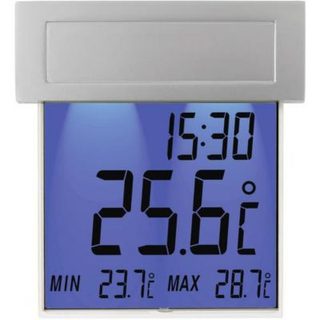 Thermomètre solaire pour fenêtre TFA Dostmann Vision Solar argent