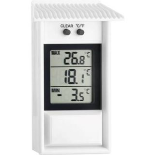 Thermomètre numérique blanc TFA Dostmann 30.1053 pour intérieur et extérieur