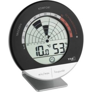 Radar anti-moisissure 24 h TFA Dostmann 30.5032, affichage graphique, alarme optique et acoustique