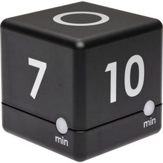 Minuteur numérique cube TFA Dostmann 38.2040.01 - noir, 4 durées préprogrammées, compact 60 x 60 x 60 mm