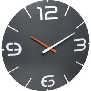 Horloge murale CONTOUR 60.3536.10 radiopilotée, cadran sandwich 35 cm, anthracite
