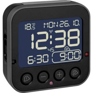 TFA Dostmann 60.2552.01 Bingo 2.0 réveil radiopiloté noir