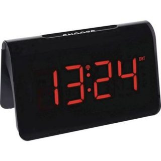 Réveil radiopiloté TFA Dostmann 60.2543.05 noir, écran numérique grand format, compact