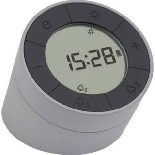 Réveil et veilleuse TFA Dostmann 60.2029.10 gris anthracite, rechargeable USB.