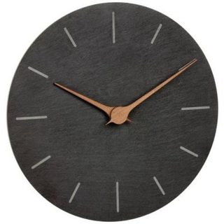 Horloge murale quartz ardoise 25 cm - modèle 60.3068.10, silencieuse