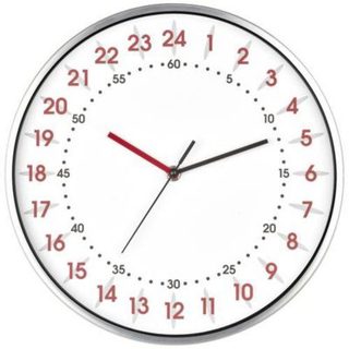 Horloge murale TFA Dostmann 60.3069.02 - cadran 30,4 cm, boîtier aluminium brossé