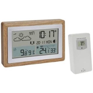 Station météo radiopilotée OAK 35.1167.54 - température, humidité, prévisions, phase lunaire, baromètre
