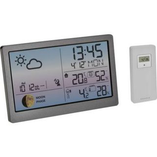 TFA Dostmann Station météo radiopilotée LUNA SKY 35.1169.10 DCF77 - temp. et humidité, 3 capteurs