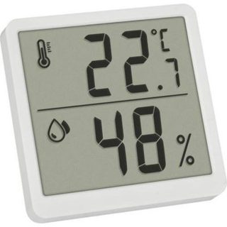 Thermo-hygromètre numérique blanc TFA Dostmann 30.5059.02 - compact et précis