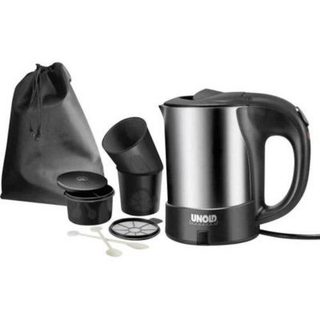 Unold 18575 Reis-set bouilloire de voyage acier inoxydable 0,5 L 1000 W tension commutable
