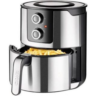 Unold XL Friteuse à air chaud 5 L 1400 W acier inoxydable noir