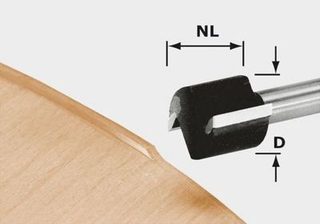 Fraise à affleurer HW D 19/15 S8 pour OFK/MFK 700 - FESTOOL 491666