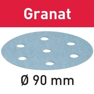 Abrasif FESTOOL STF D90/6 Granat Soft, grain P120, lot de 100 pièces, 497367