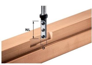 Fraise à rainurer extra longue Festool HW S12 D16/50 WP - 497454