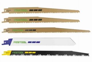 Lames de scie sabre RS-Sort Festool pour scies à tige en S - jeu de 5 lames 577496