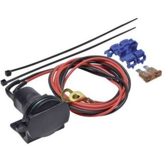 Connecteur allume-cigare femelle 12 V ZA01 avec support tuyau et câble 1,3 m
