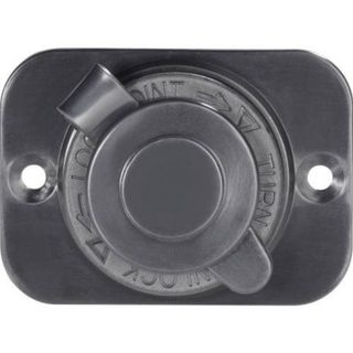 Prise allume-cigare femelle étanche avec clapet de protection, 12-24 V, 20 A, 43 x 60 mm