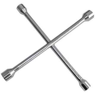 Clé en croix APA 21059 chromée 17 mm 19 mm 22 mm 13/16" - modèle lourd DIN 899