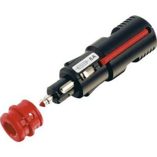 Fiche allume-cigare mâle LED ProCar 2 A, compatible 12/24 V, avec extracteur pliable