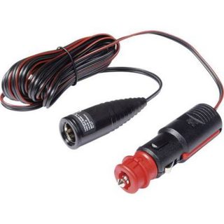 ProCar câble alimentation allume-cigare 4 m, 8 A, compatible 12 V et 24 V