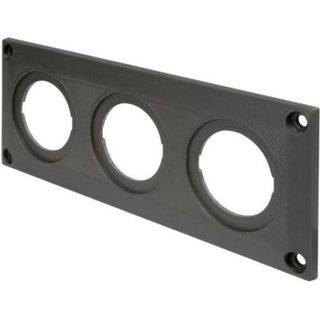 ProCar Cadre triple pour montage de prises électriques et USB en véhicule 144 x 56 x 7 mm.