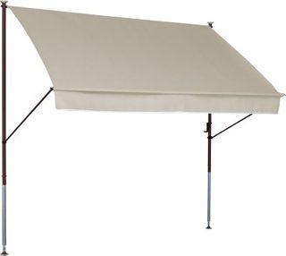 Store banne Style avec manivelle - pour la protection solaire - montage sans perçage ni chevilles - 300 cm, beige