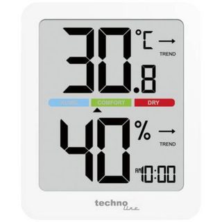 Thermo-hygromètre blanc WS9456 - mesure température et humidité intérieures avec affichage confort