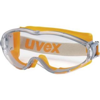 Lunettes-masque intégrales uvex Ultrasonic orange gris, protection oculaire EN 166-1, anti-buée, anti-rayures