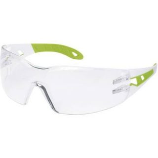 Lunettes de protection Pheos Blanc/vert en polycarbonate, verres anti-rayures et anti-buée, protection UV