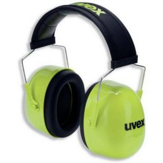 uvex K4 casque antibruit passif 35 dB, modèle 2600004, vert fluorescent
