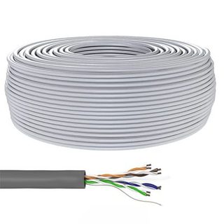 Câble Ethernet Cat 5e rigide blindé 100m CONECTICPLUS