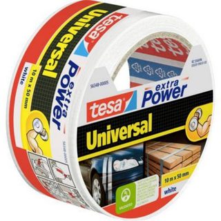 Ruban adhésif toilé tesa extra Power 10 m x 50 mm, blanc, modèle 56348-05-05