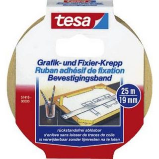 Bande de masquage Tesa 57416-00000-02, papier à maroufler 25 m x 19 mm