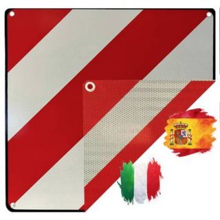 IWH 97605 Panneau d'avertissement 2-en-1 pour l'Espagne et l'Italie 50 x 50 cm