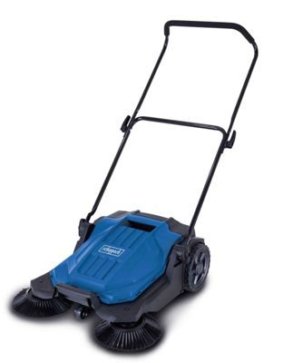 Scheppach Balayeuse manuelle S800 - largeur de balayage 650 mm - 2600 m²/h - bac récupérateur 20L - balayage à 3 brosses