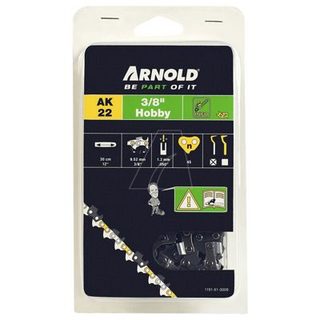 Arnold Chaîne de tronçonneuse 3/8", 1,3 mm - 45 maillons d'entraineurs- gouges demi-rondes