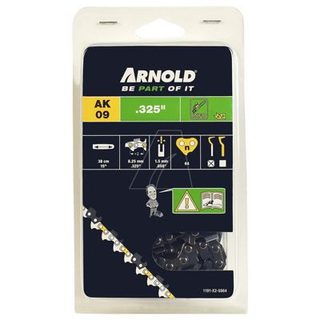 Arnold Chaîne de tronçonneuse 325"/1,5 mm - 64 maillons d'entraîneurs - gouges demi-rondes