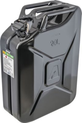 Arnold Bidon à carburant métallique, 20 l, noir