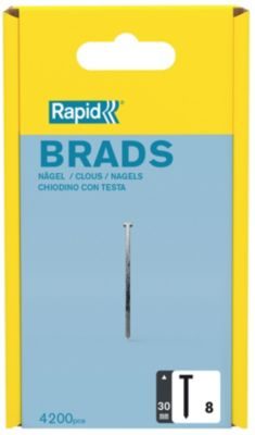 Clou Rapid N°8/30 mm galvanisé en boîte de 4200 pièces