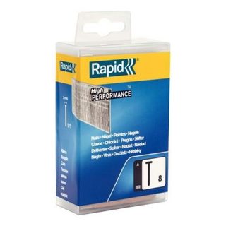 Pointes galvanisees RAPID N8/15 mm boite plastique 5700 pieces