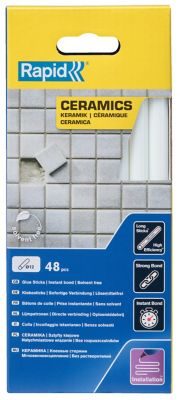 Bâtons de colle pour céramiqueØ12mm x 190mm, lot de 48